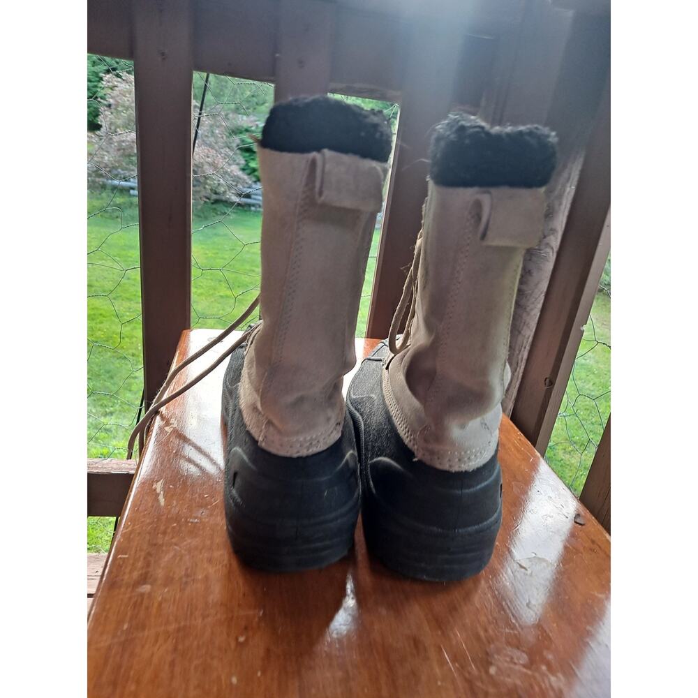 Quest Boots Shoes Size 10 Fawn Snow Beige Black Wos Pac-Fog - Picture 4 of 6